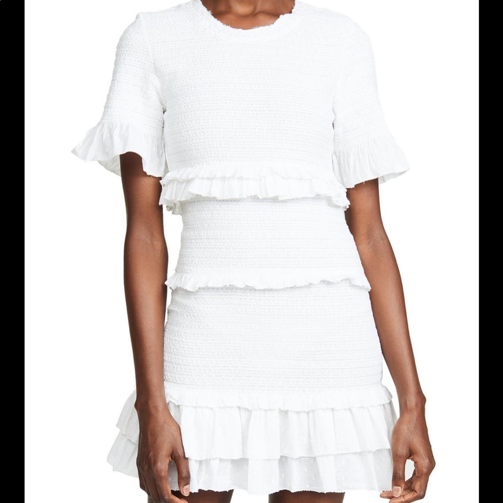 Loveshackfancy white mini dress